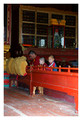 Praying monks