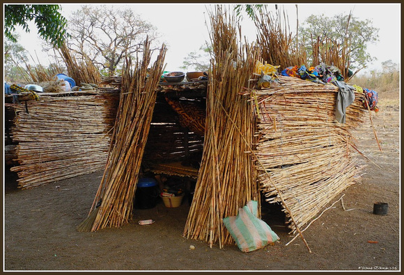 Semi nomadic Fulani living accommodation