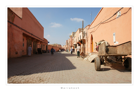 Straatbeeld Marrakech