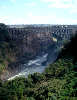 Brug over de Zambesi rivier